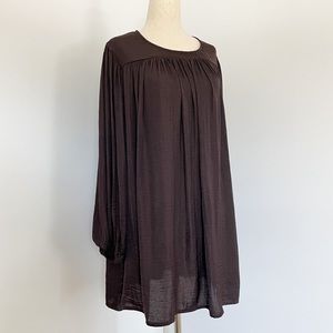 ✨ EUC UO Urban Outfitters Kimchi Blue Satin Long Sleeve Babydoll Dress